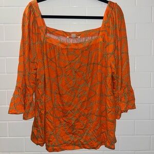Michael Kors Orange blouse Size: XL